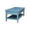 International Concepts Rectangle Spencer Coffee Table, 48 in W X 24 in L X 19 in H, Wood, Antique Rubbed Ocean Blue OT32-8C - alternate 4